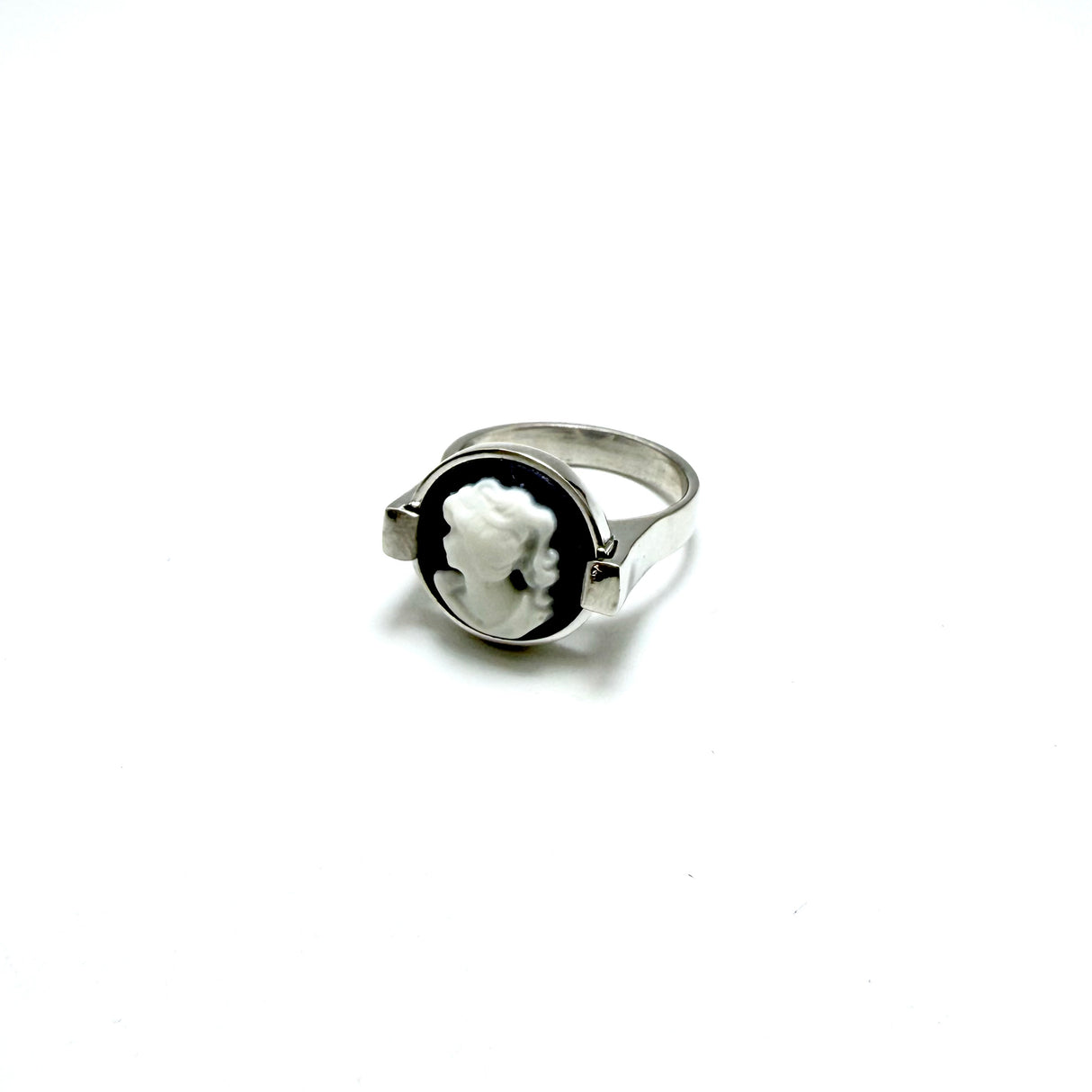 Anello Cammeo Blu Slim 2 Argento925