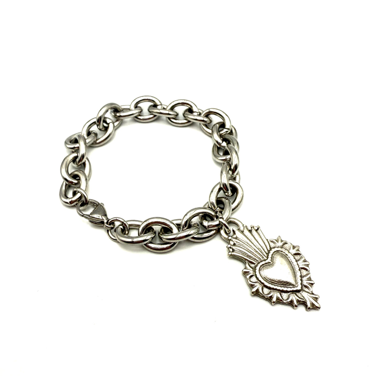 Bracciale Cuore Sacro Fiamma