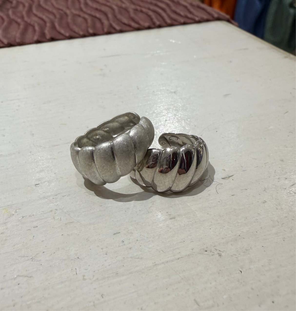 Coppia fasce Croissant Argento925