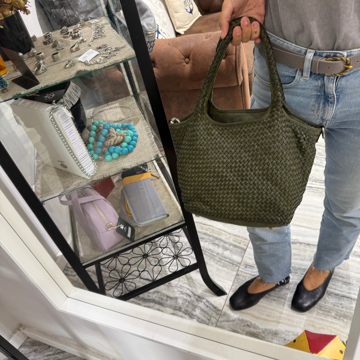 Borsa Hermione Verde Militare