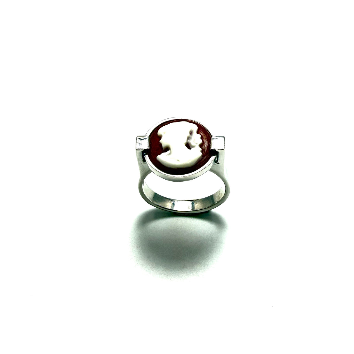 Anello Cammeo Brown Slim 2 Argento925