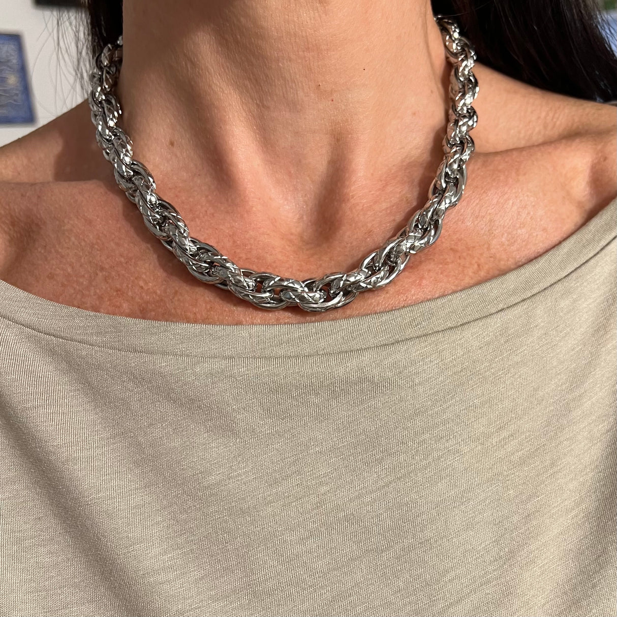 Collana Multifili Rigata BIG