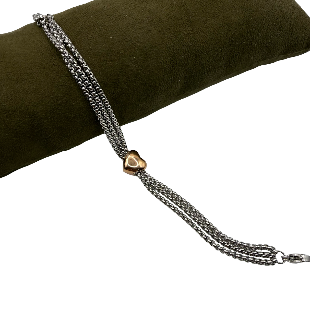 Bracciale pepita cuore Acciaio inossidabile