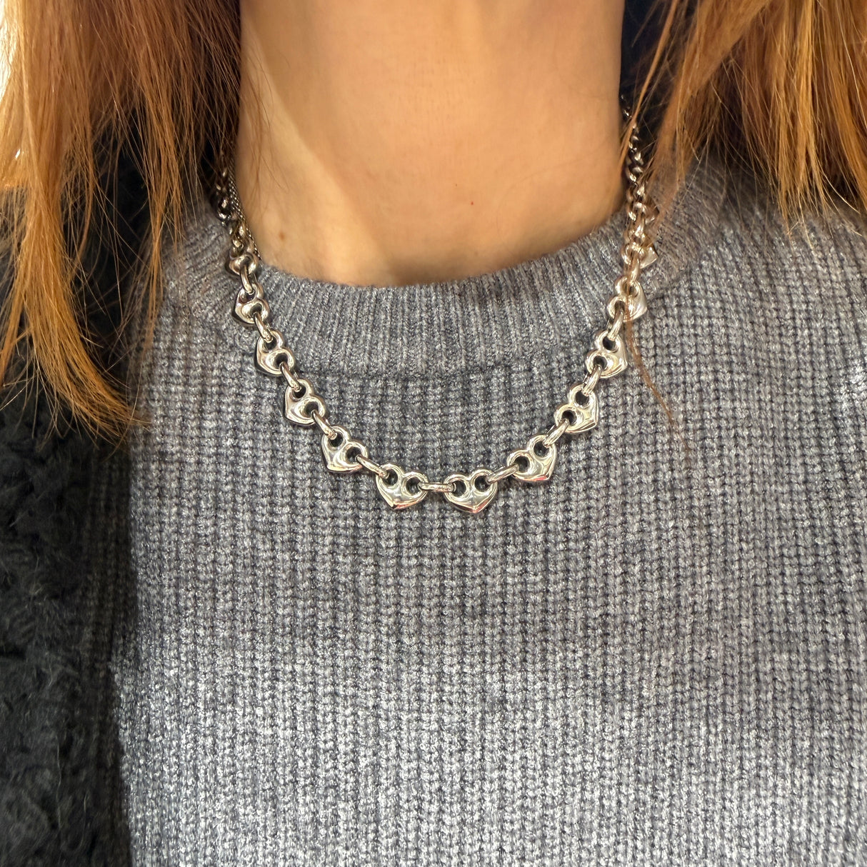 Collana Marinara Cuore Silver