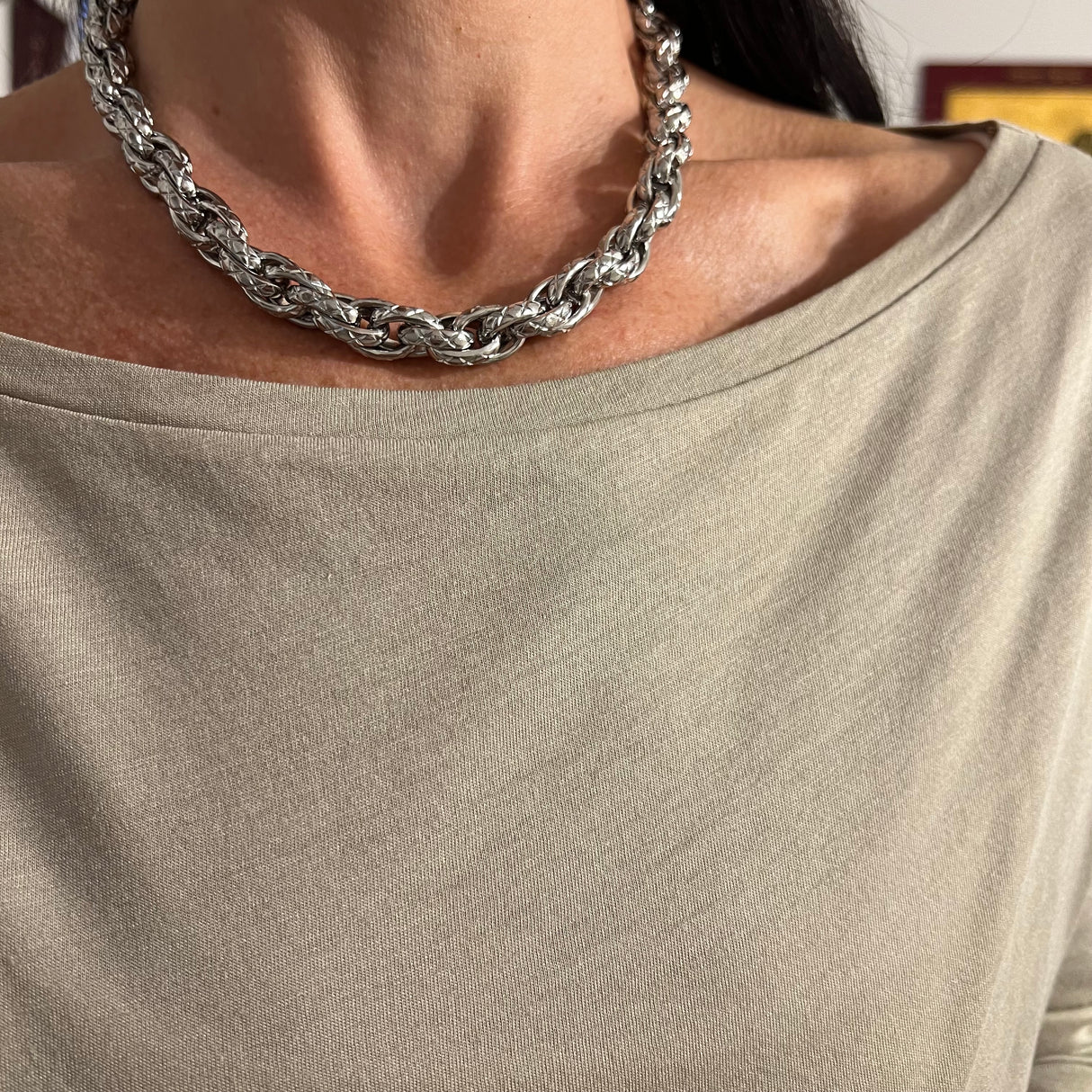 Collana Multifili Rigata BIG