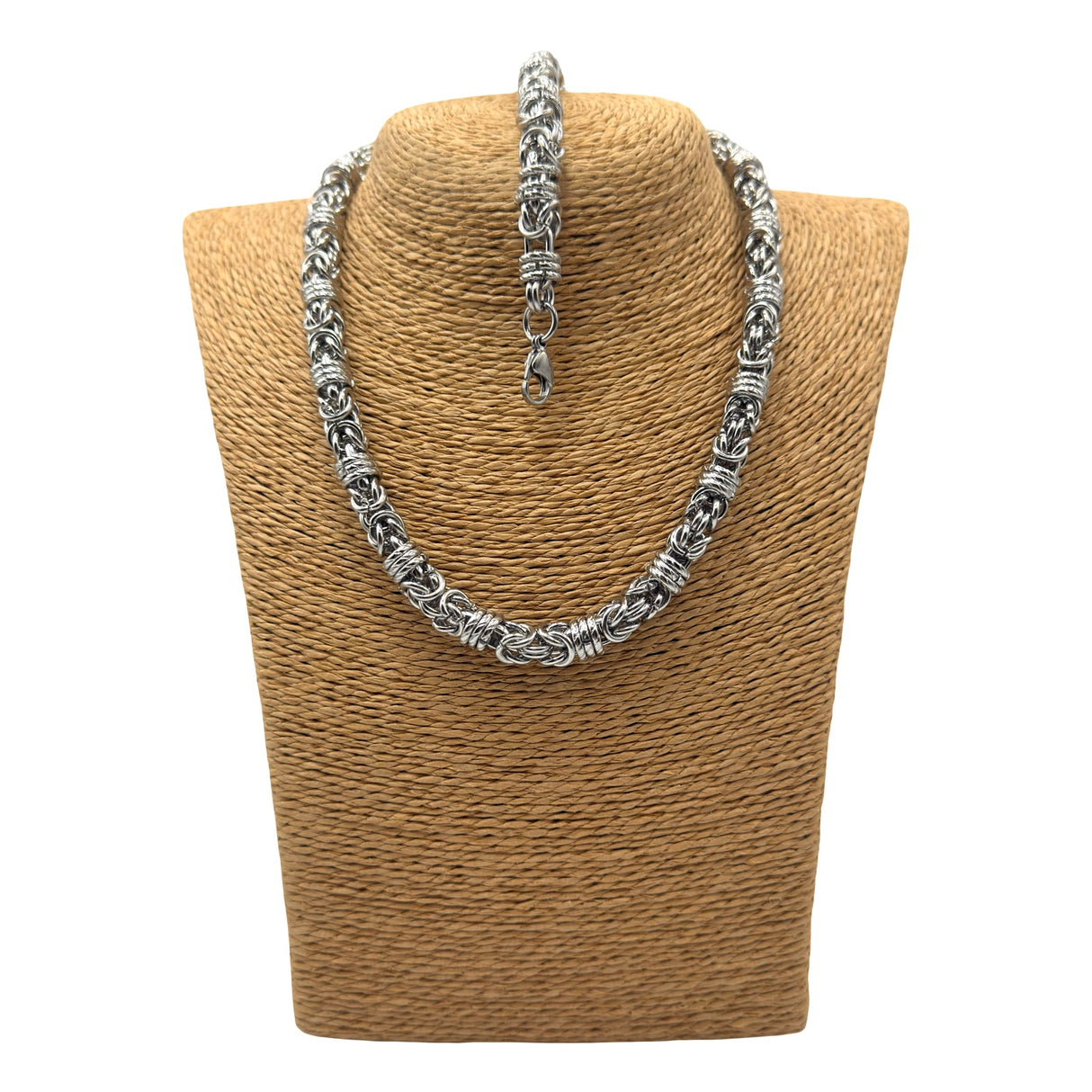 Collana e bracciale Bizantina Anelli ritorti DUO