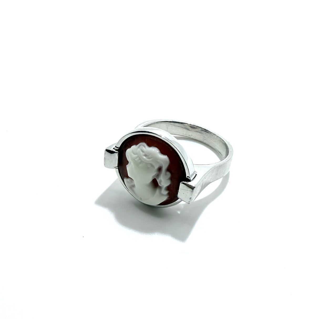 Anello Cammeo Brown Slim 2 Argento925