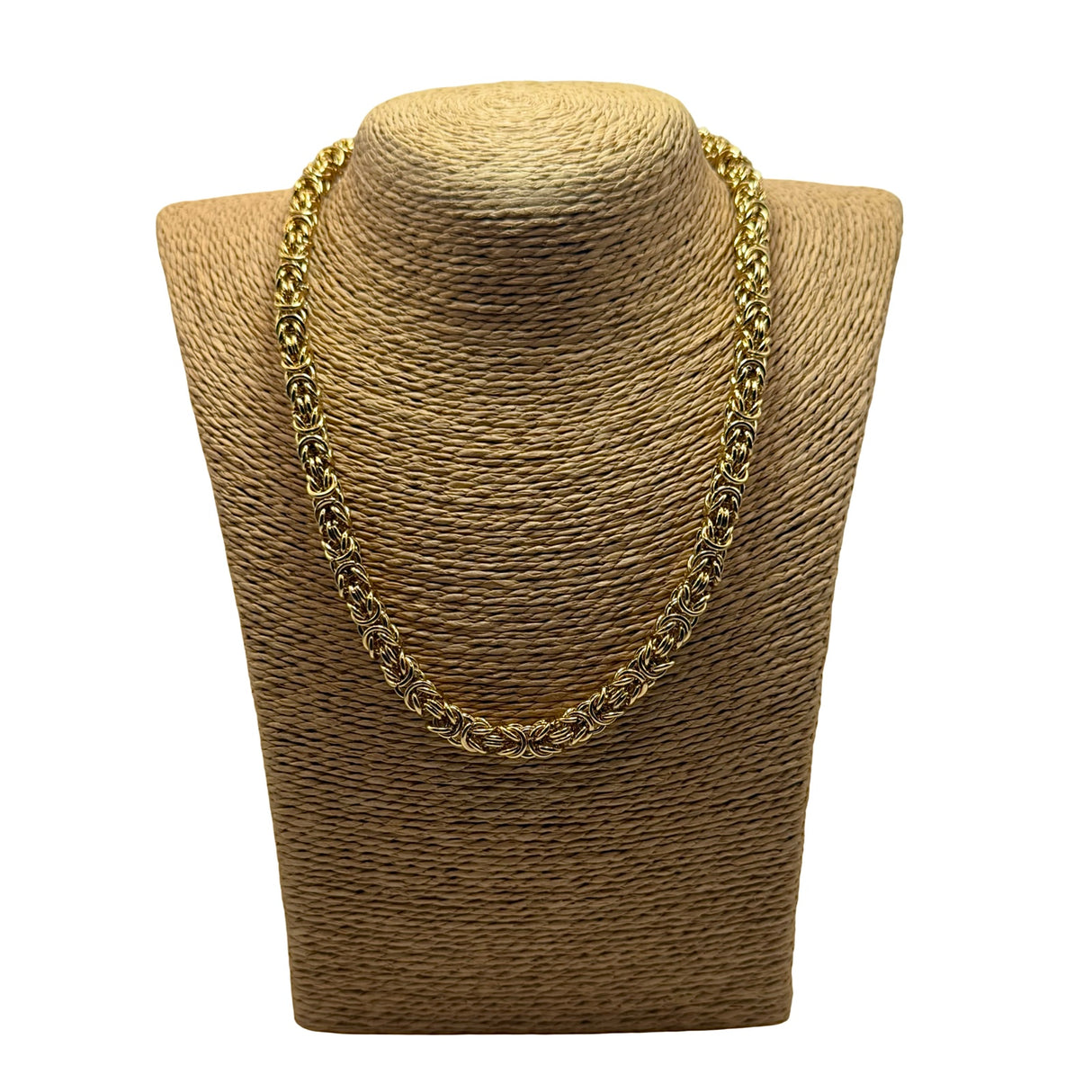 Collana Bizantina Dorata Acciaio Inossidabile