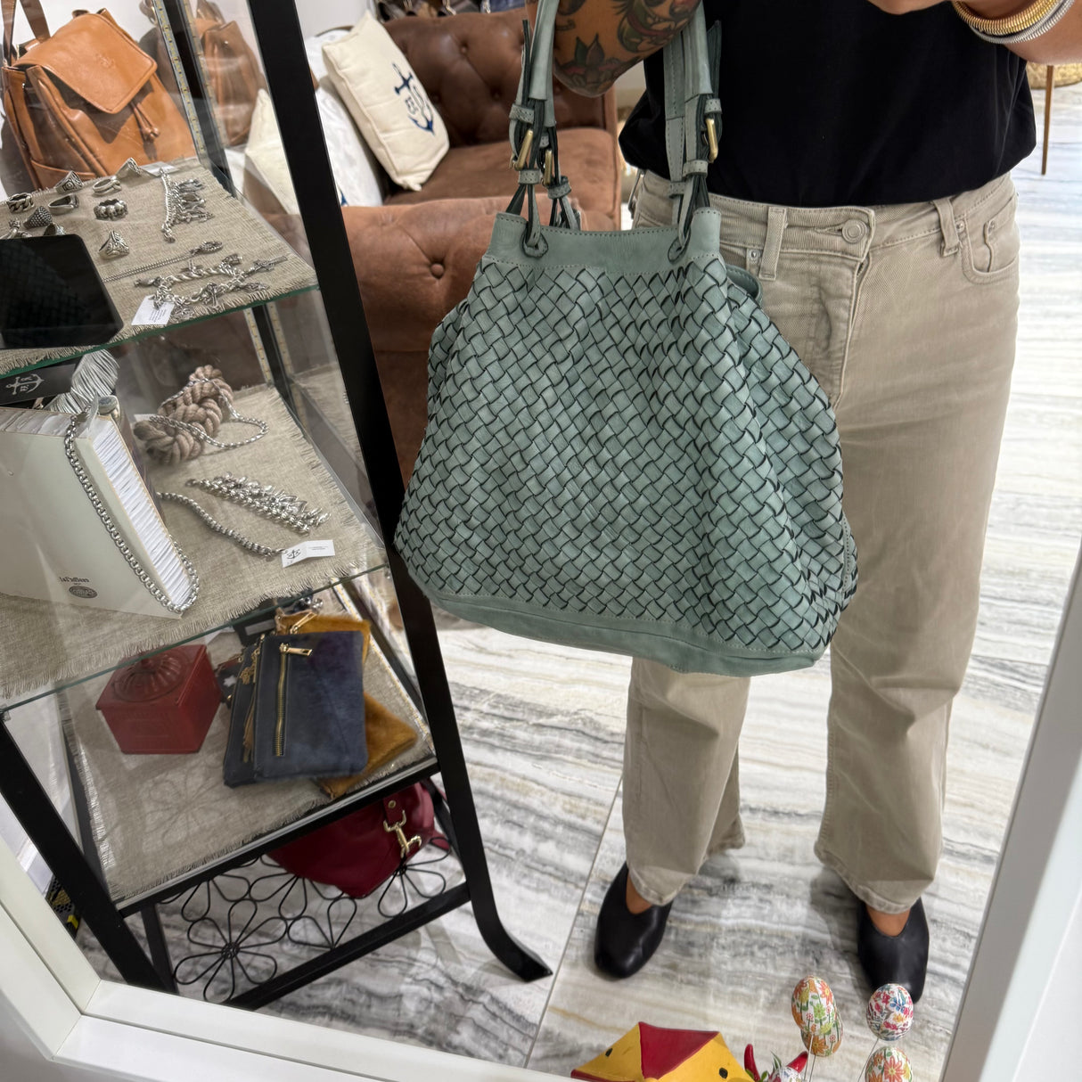 Borsa Intreccio Big Salvia