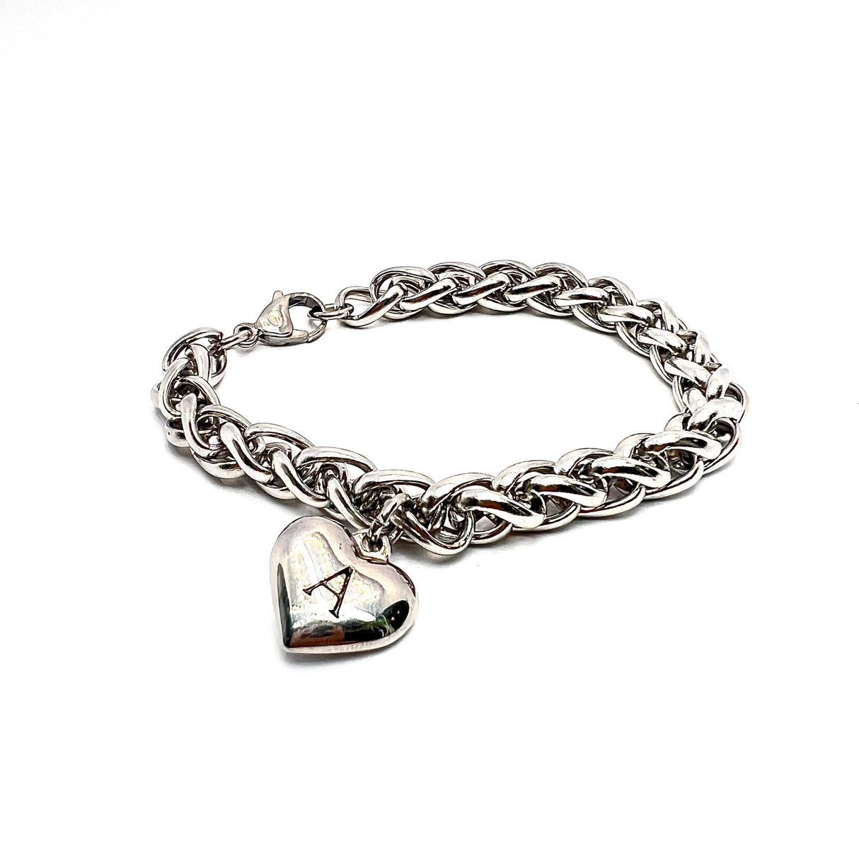 Bracciale Spiga con Lettera e Cuore, SCEGLI LA TUA...