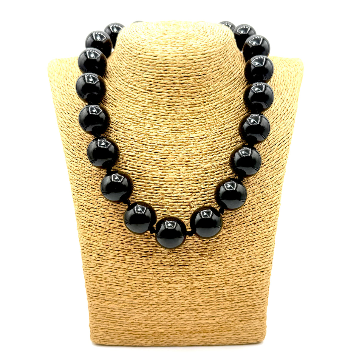Collana sfere in Resina Black