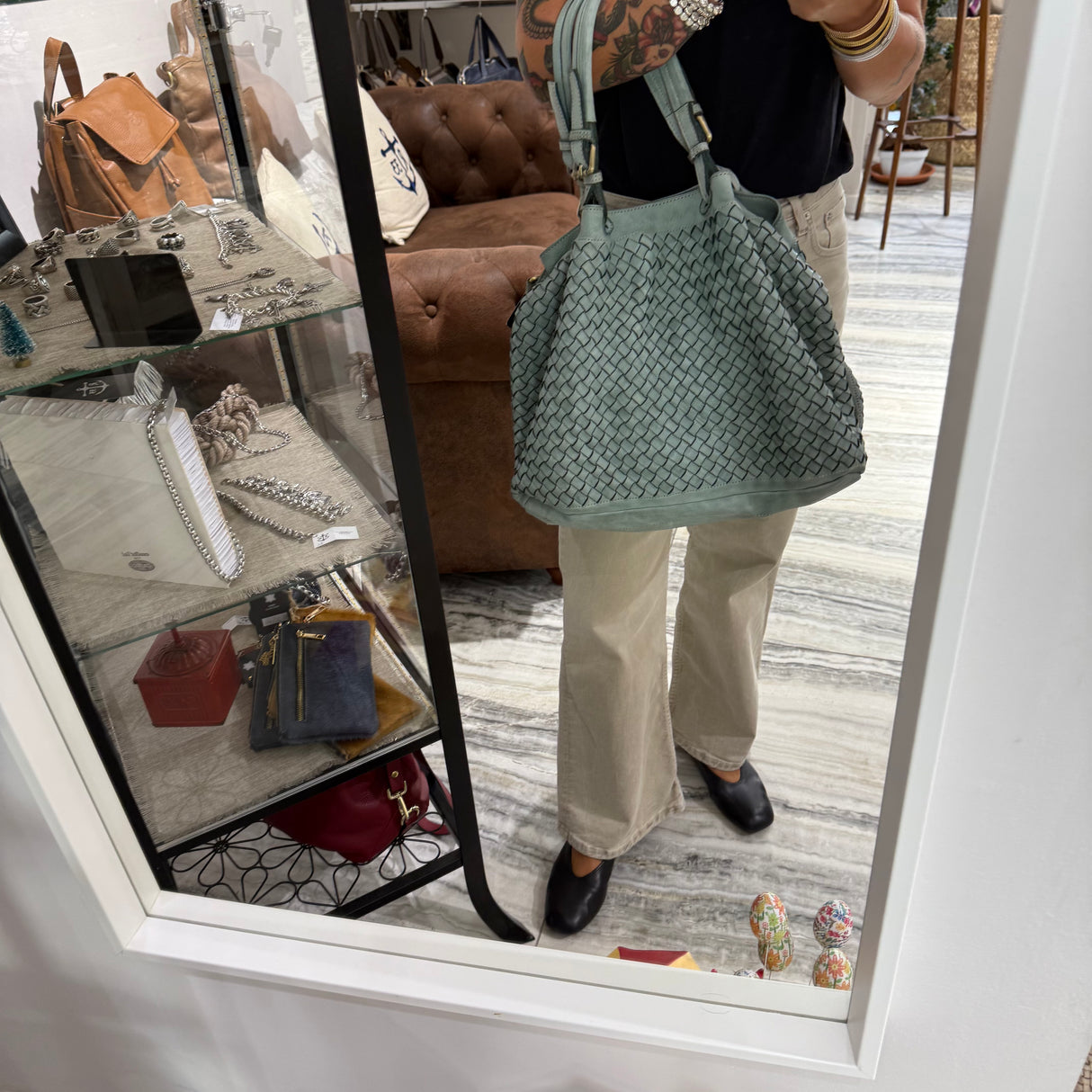 Borsa Intreccio Big Salvia