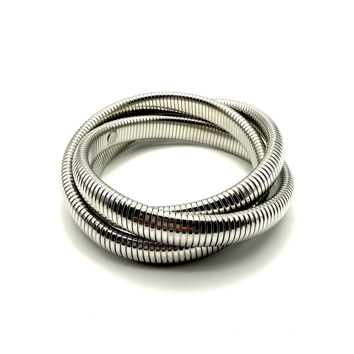Tris Bracciali Tubogas Silver