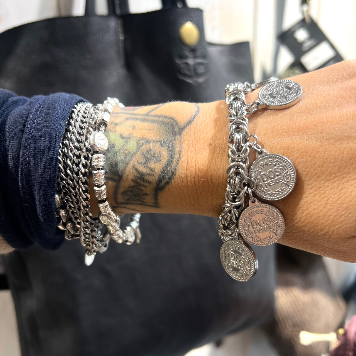 Bracciale Bizantina Media con Monete