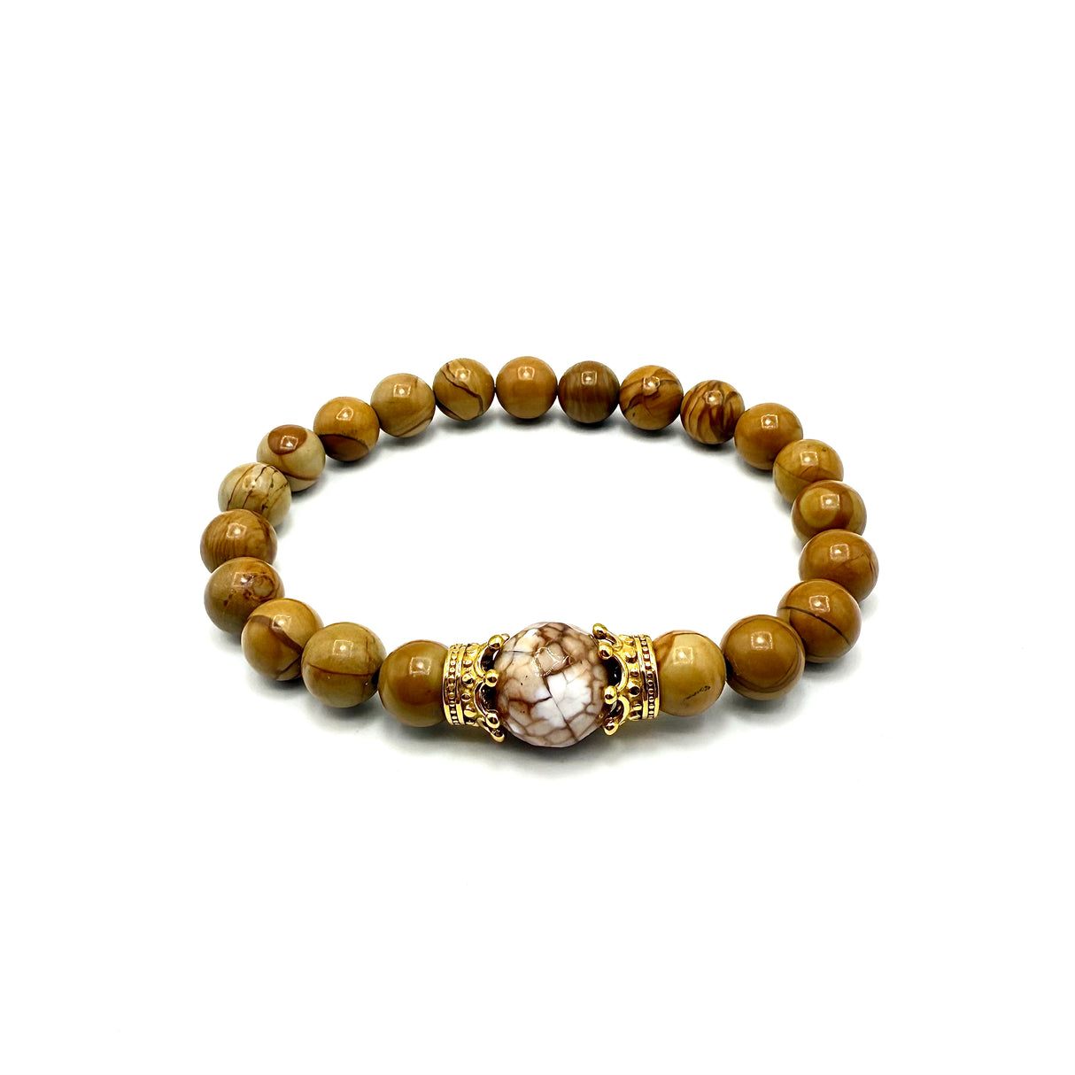 Bracciale Pietre Tormalina e Corone