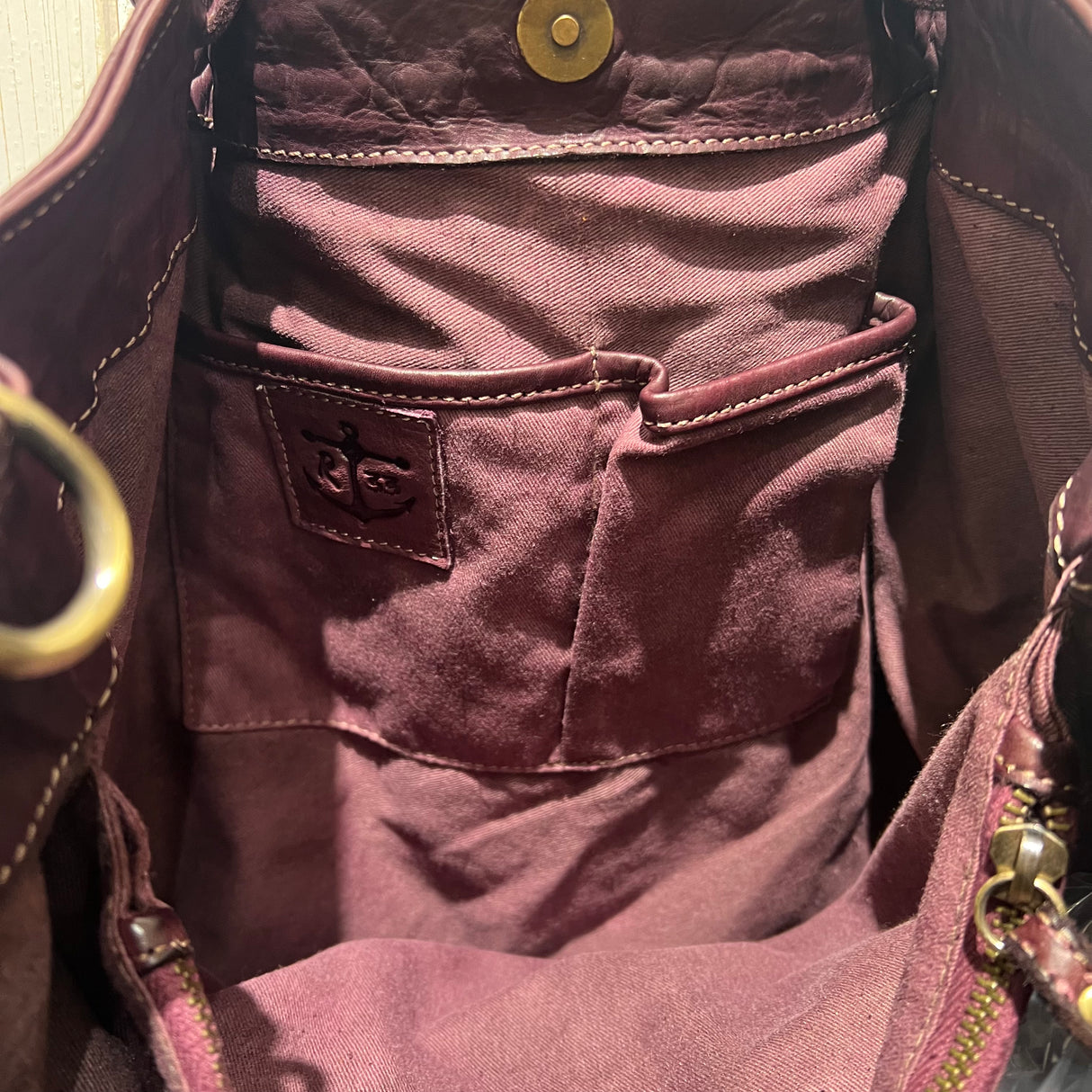 Borsa Intreccio Big Borgogna