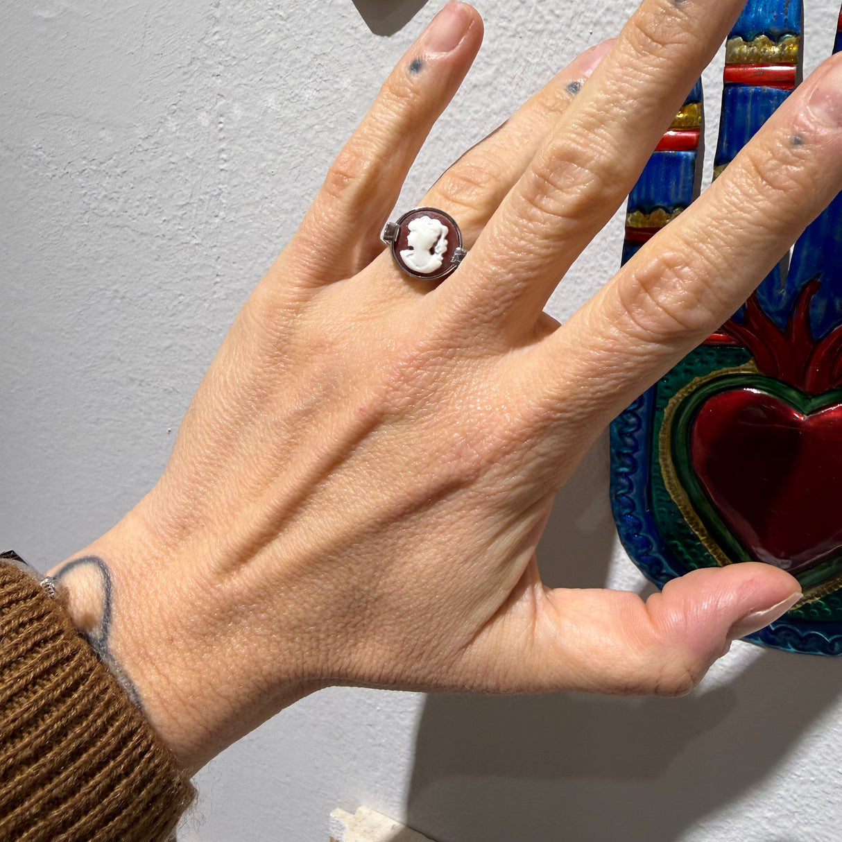 Anello Cammeo Brown Slim 2 Argento925