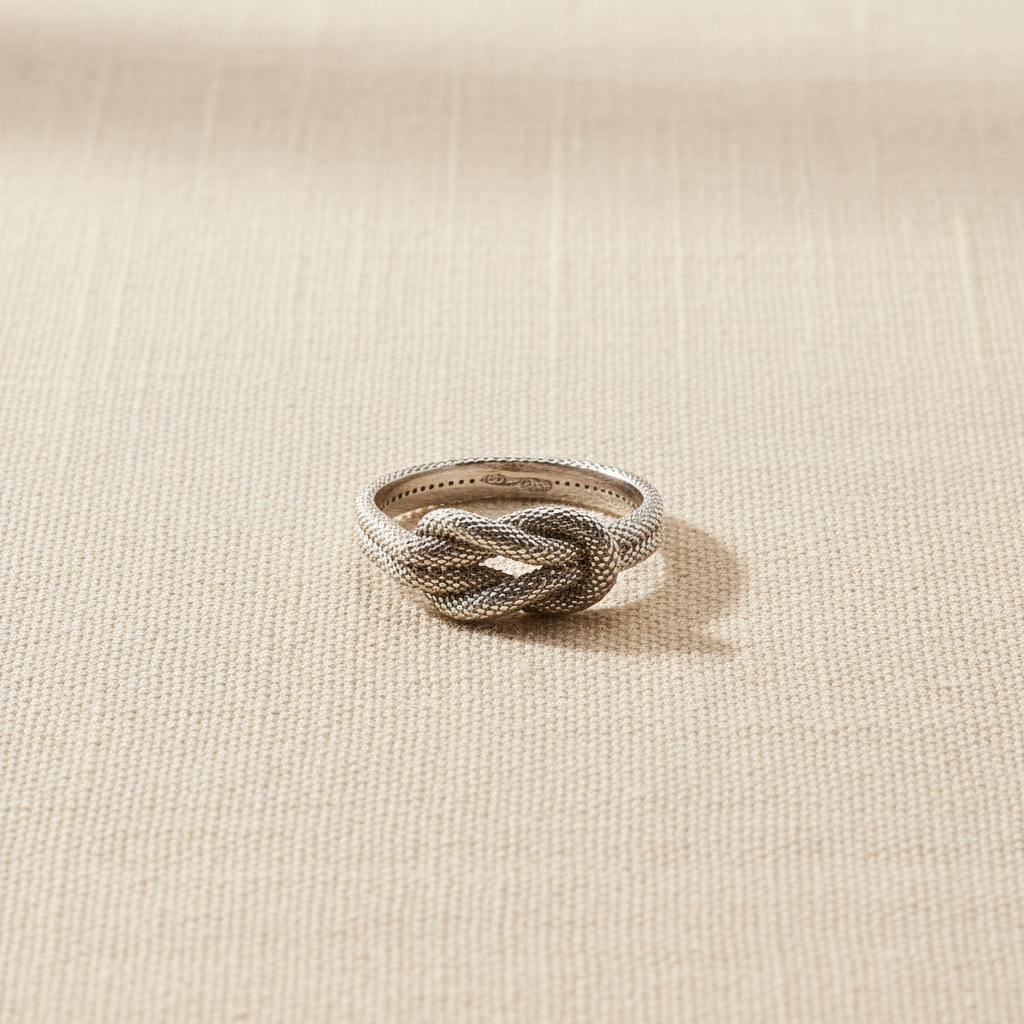 Anello nodo puntinato