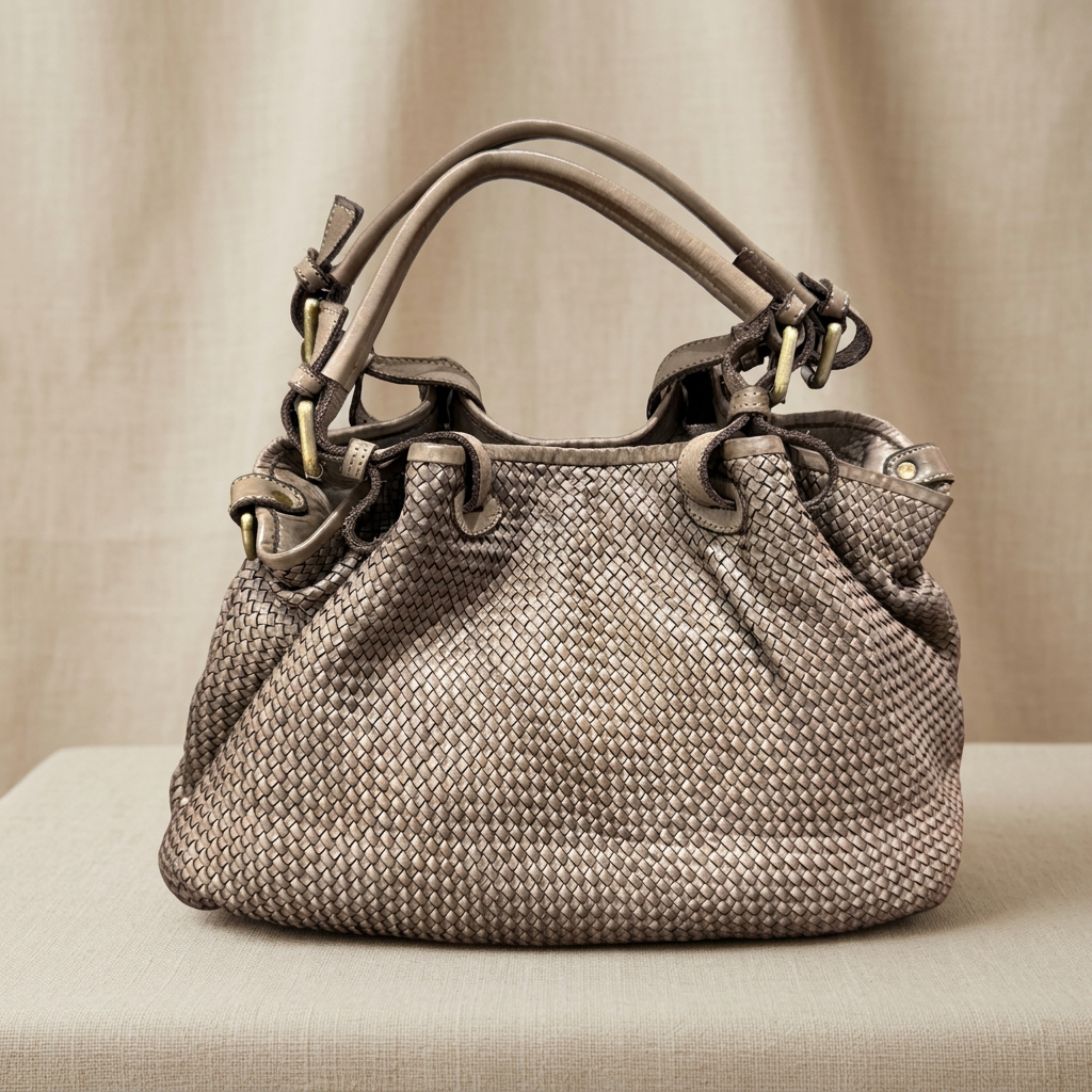 Borsa su lino beige, foto 3