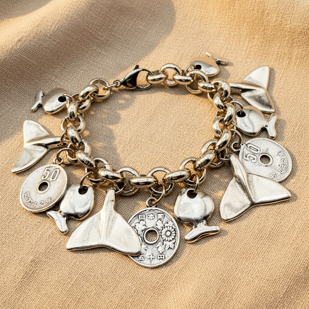 Bracciale Lucky Coda di Balena - sfondo beige