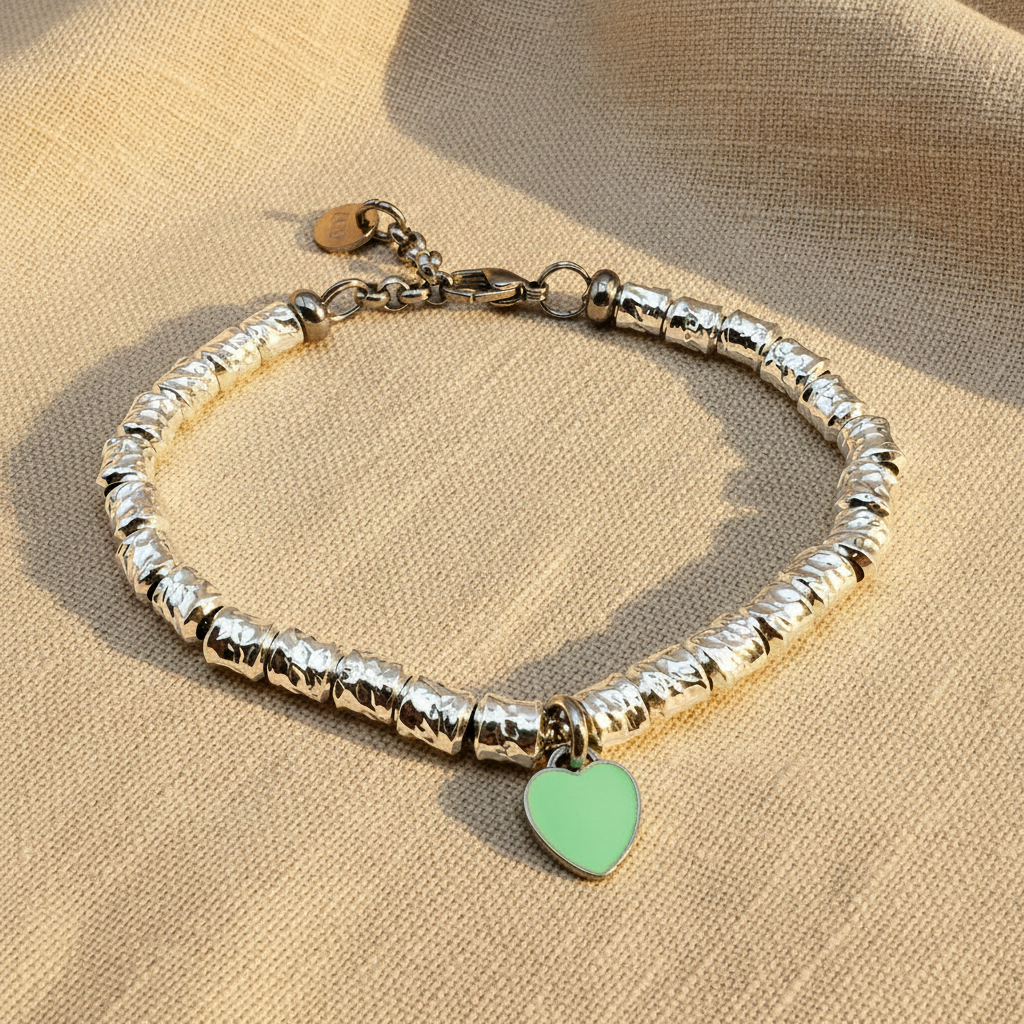 Bracciale Pepite Small Argento925 e Cuore