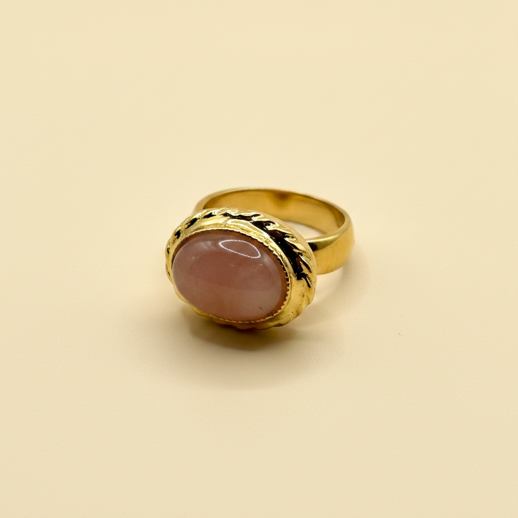 Etrusco Cabochon Ovale Rosa