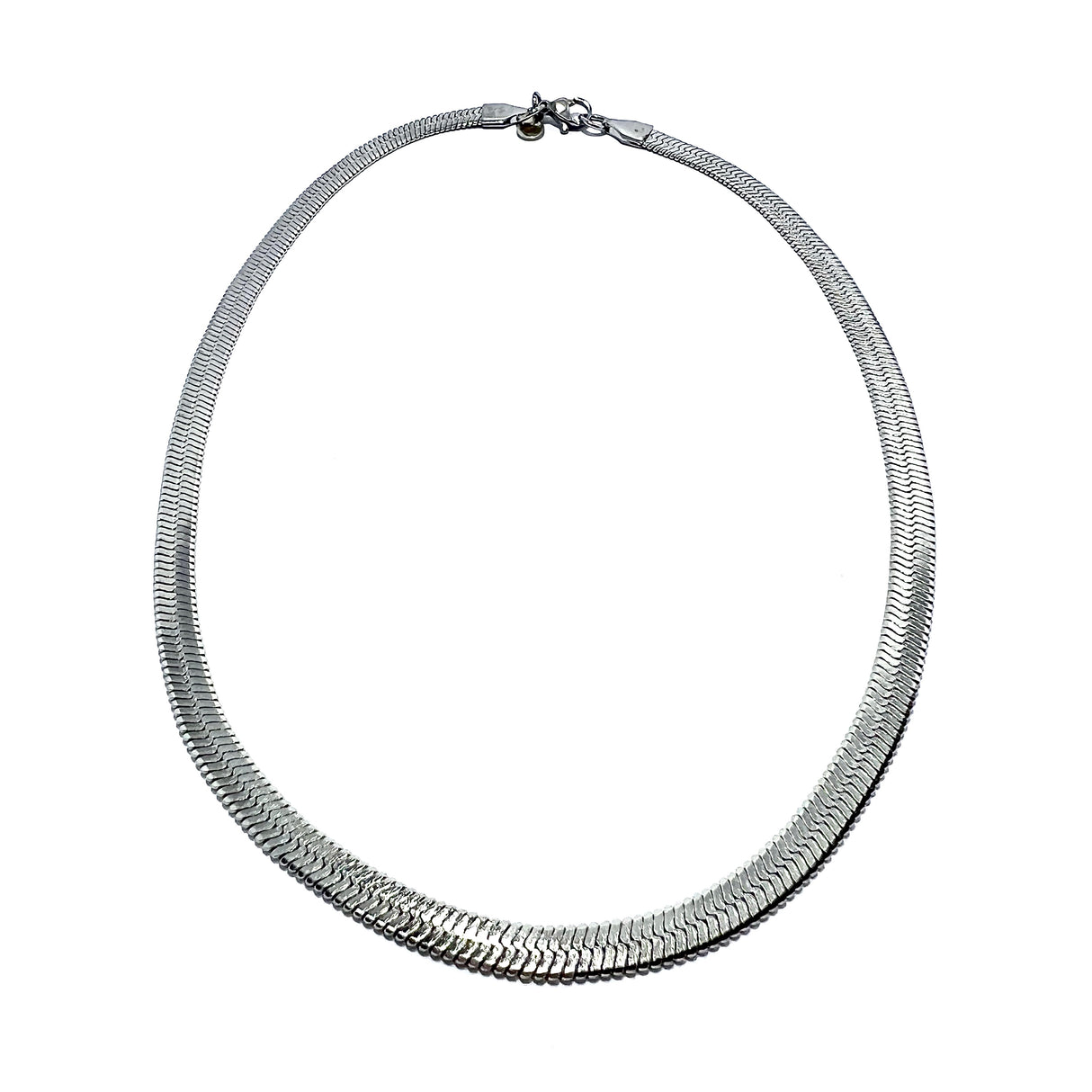 Collana Maglia Snake Piatta Silver