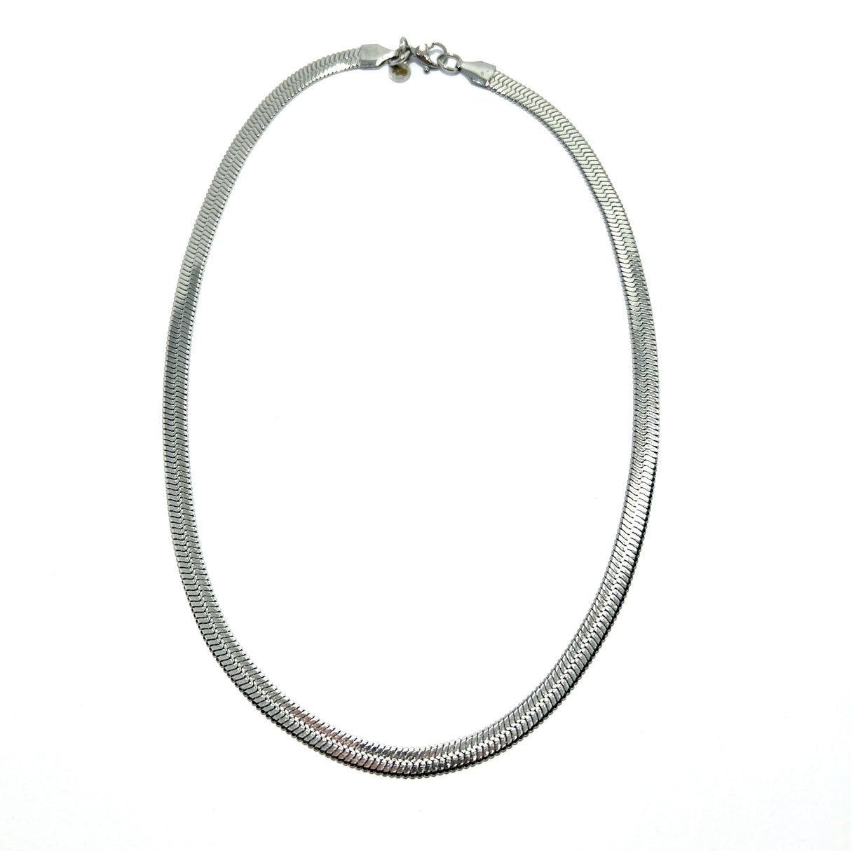 Collana Maglia Snake Piatta Silver