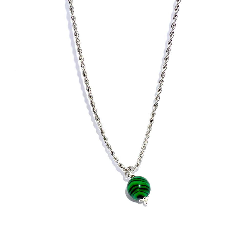 Collana Torcione Malachite