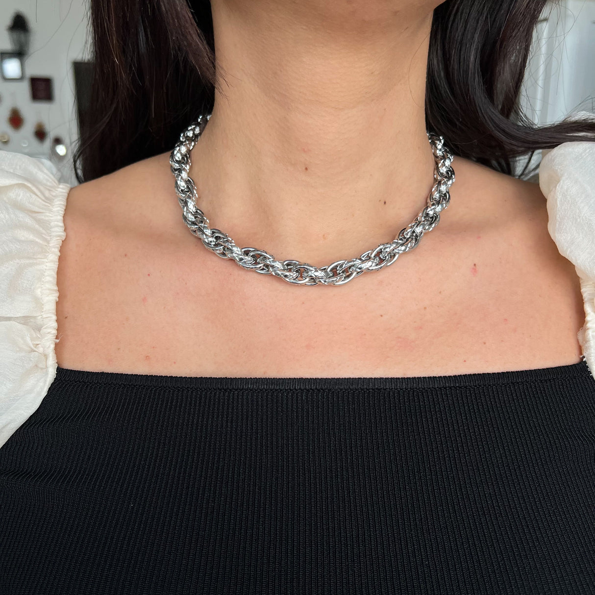 Collana Multifili Rigata BIG