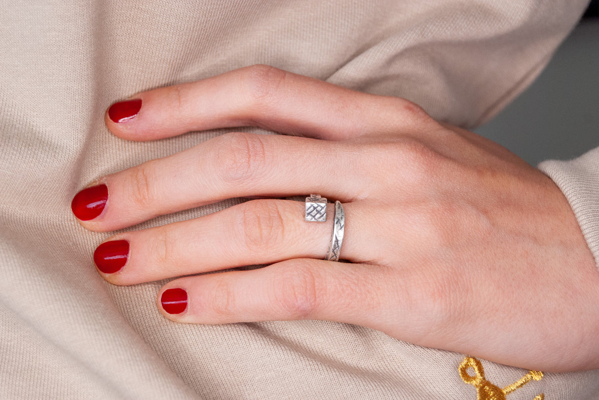 Anello Chiodo Satinato Argento925