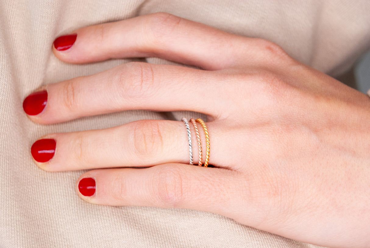 Tris Fedine Torcione Argento925