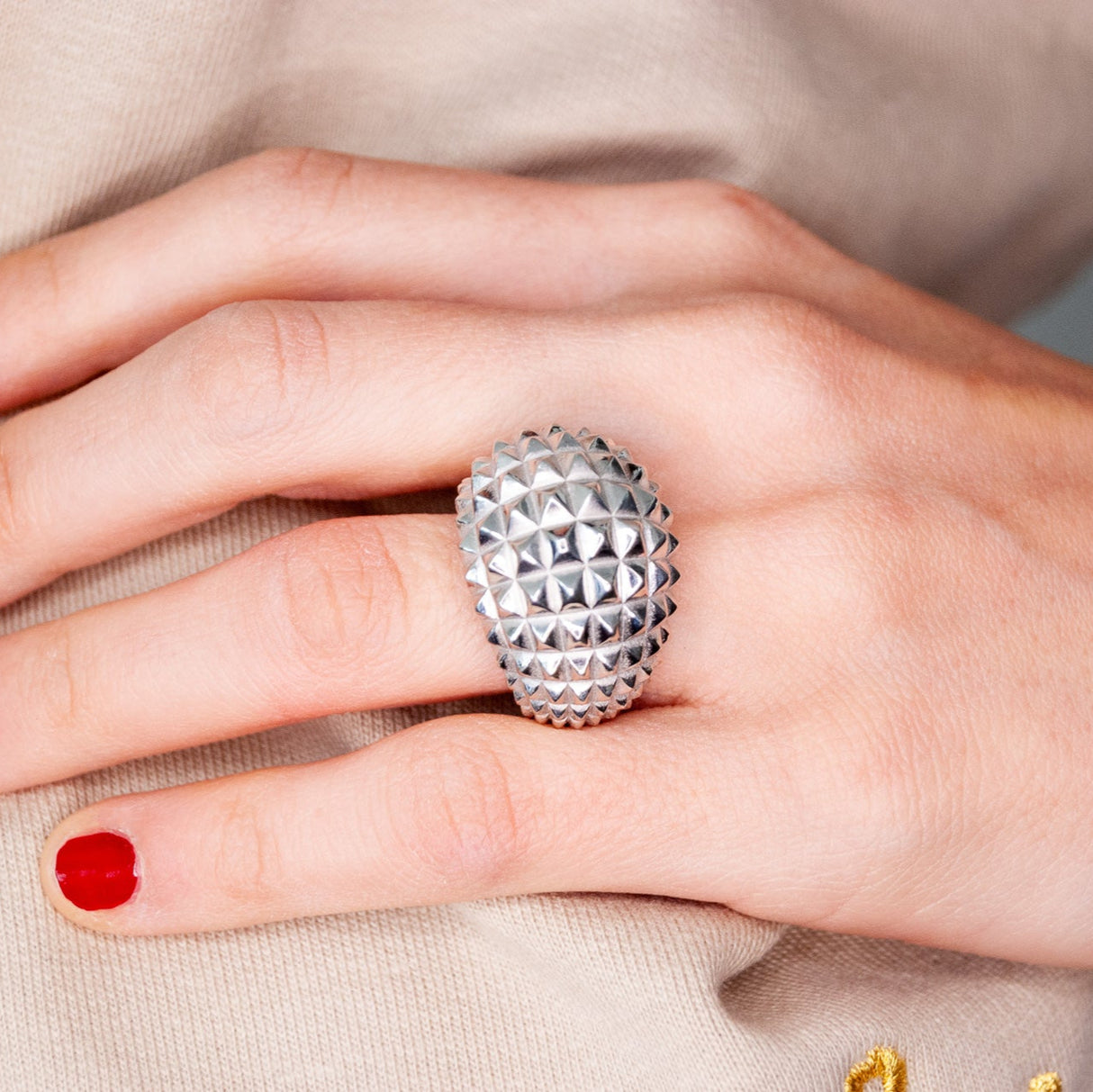 Anello Piramide Bombato Argento925