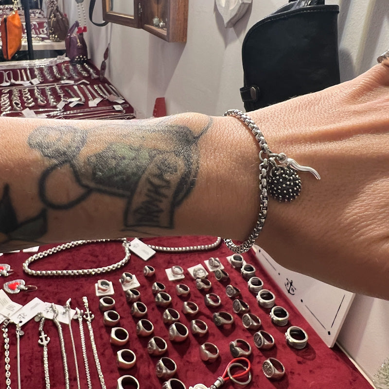 Bracciale Riccio e Corno Argento925