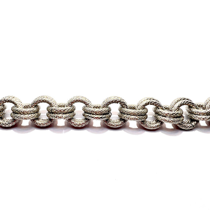 Bracciale anelli godronati