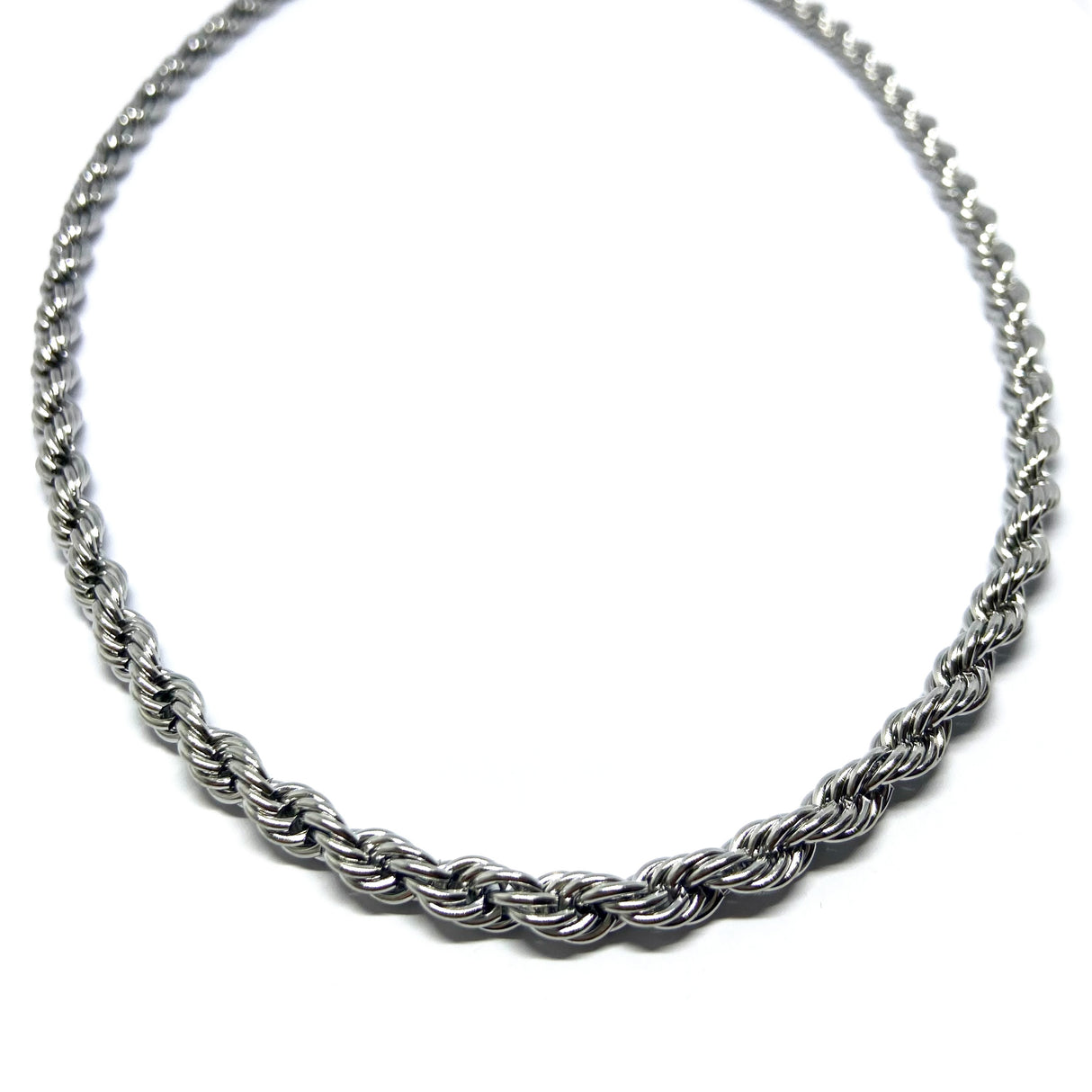 Collana Torcione Acciaio 6 mm