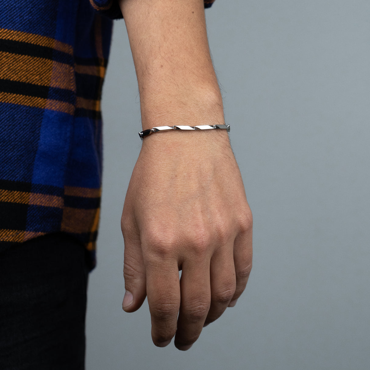 Bracciale Segmenti acciaio Dorato