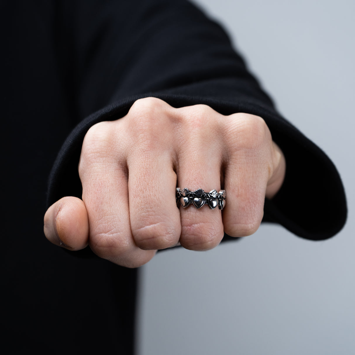 Fede Cuore Sacro Argento 925