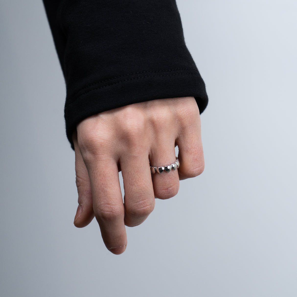 Anello Fede cuori in Argento 925