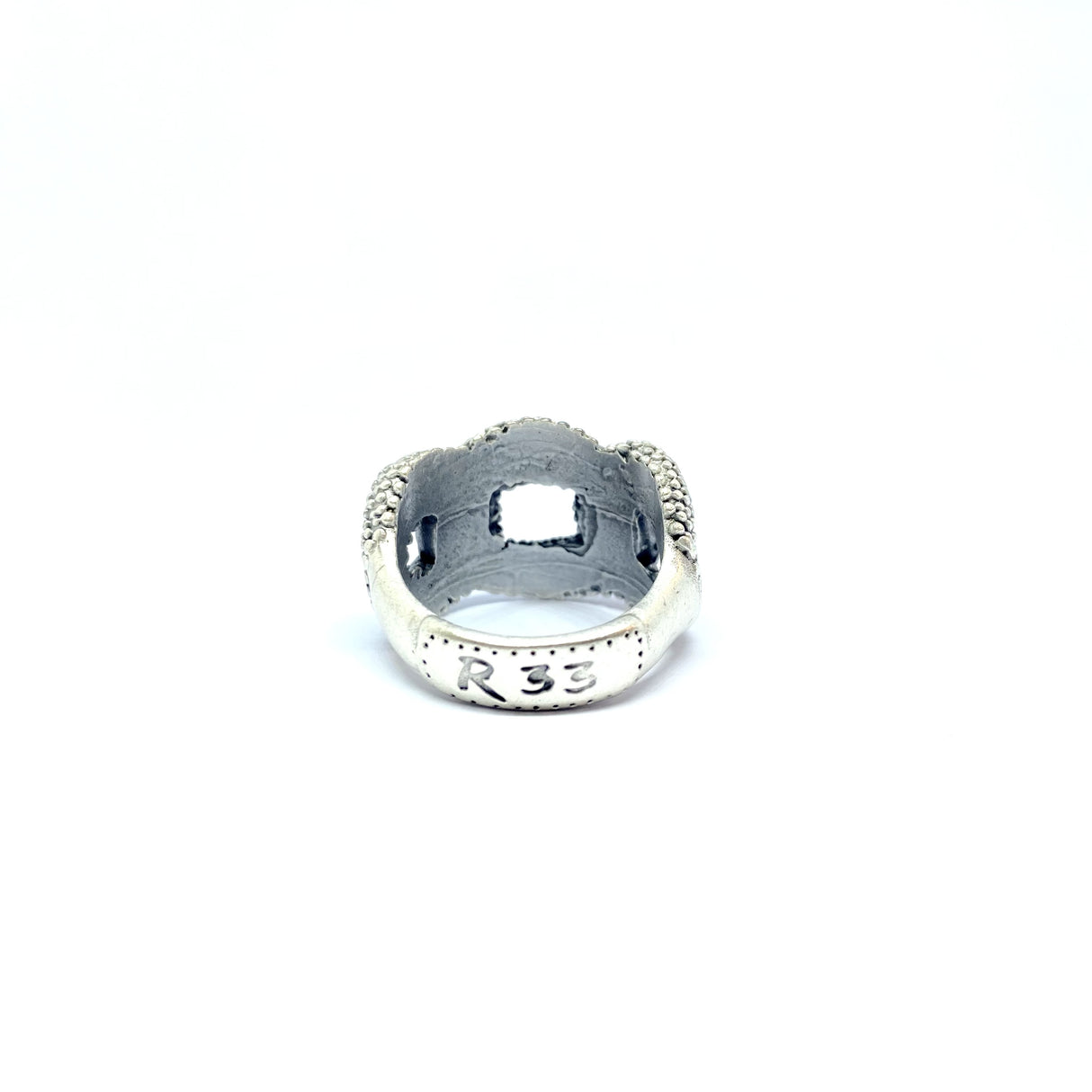 Anello Grumetta Bombata Puntinata