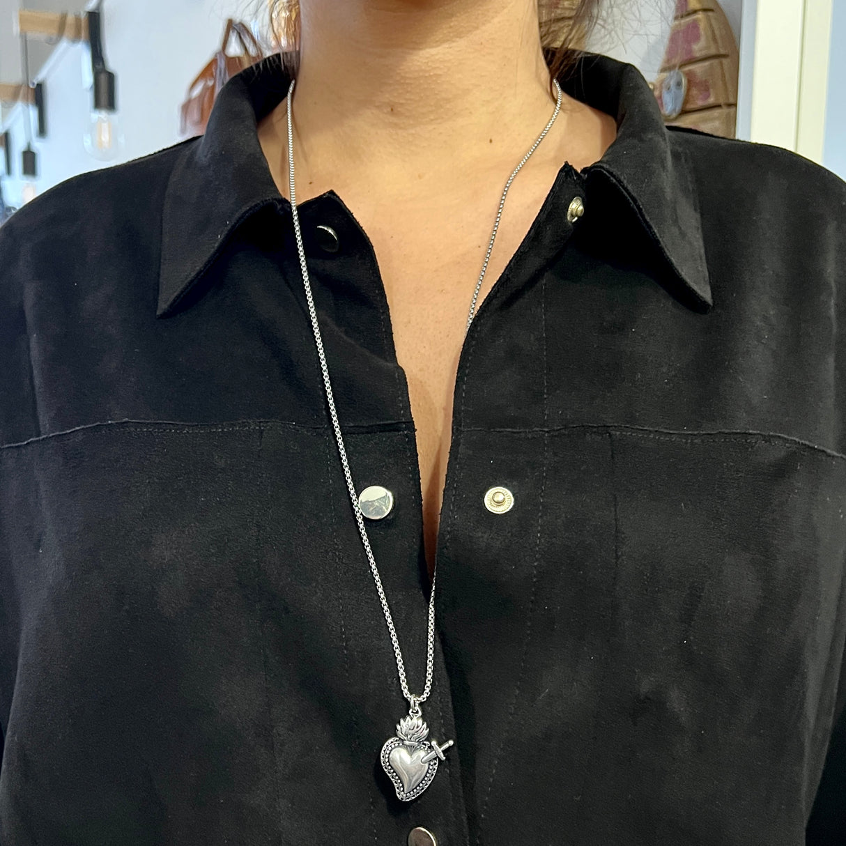 Collana Cuore con pugnale