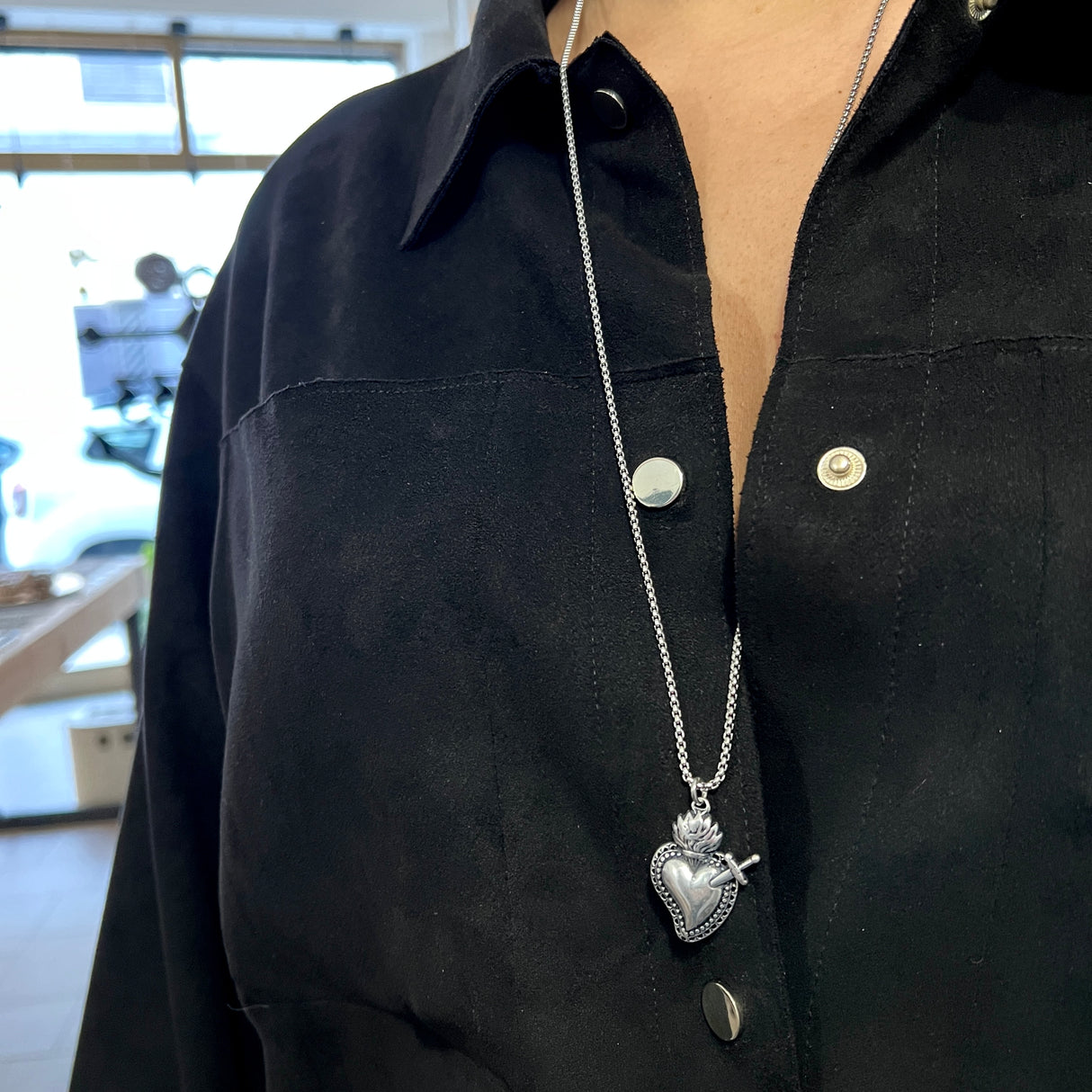 Collana Cuore con pugnale