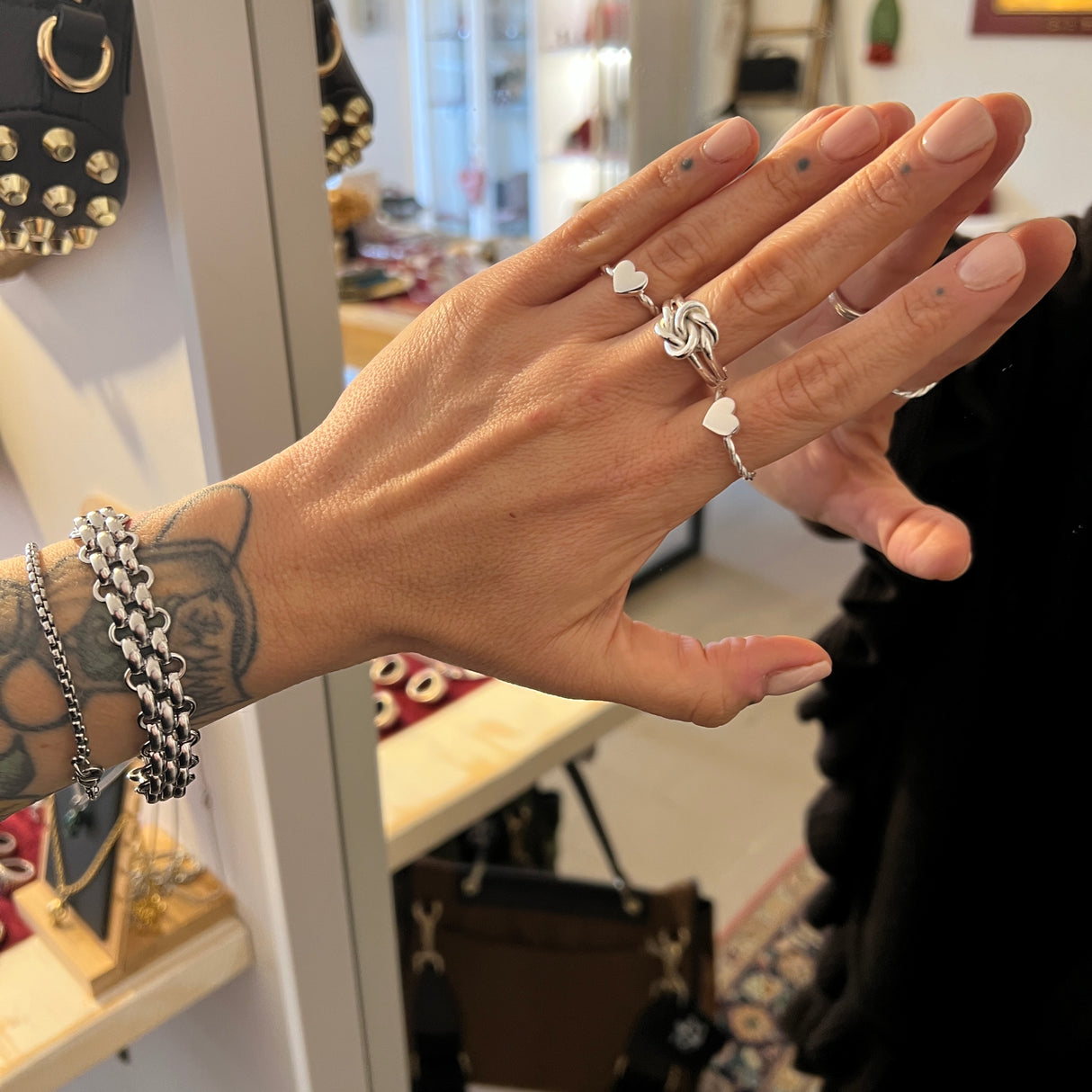 Anello Torcione Cuore Argento925