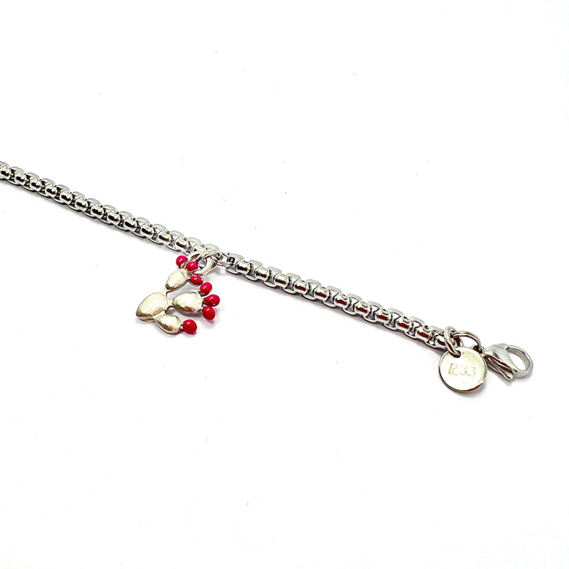 Bracciale Fico d'India Argento925 Fucsia
