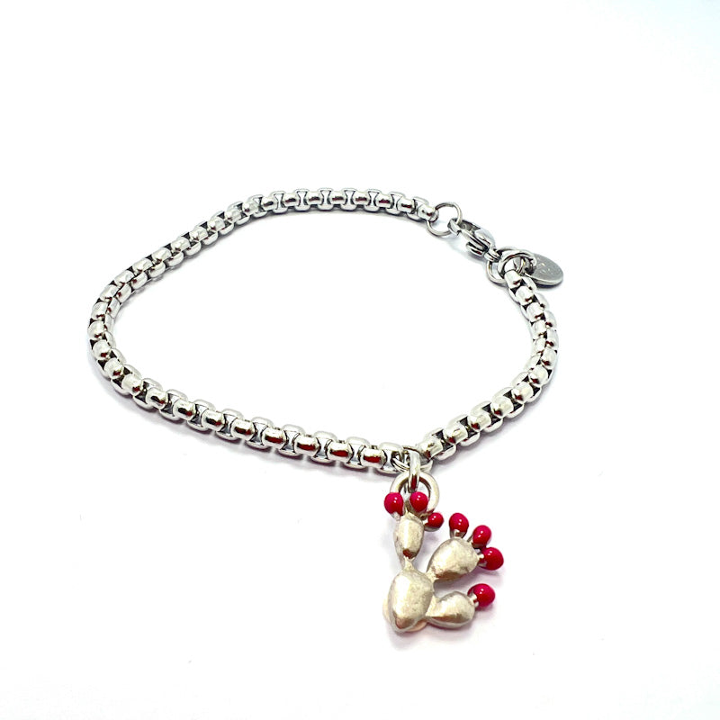 Bracciale Fico d'India Argento925 Fucsia