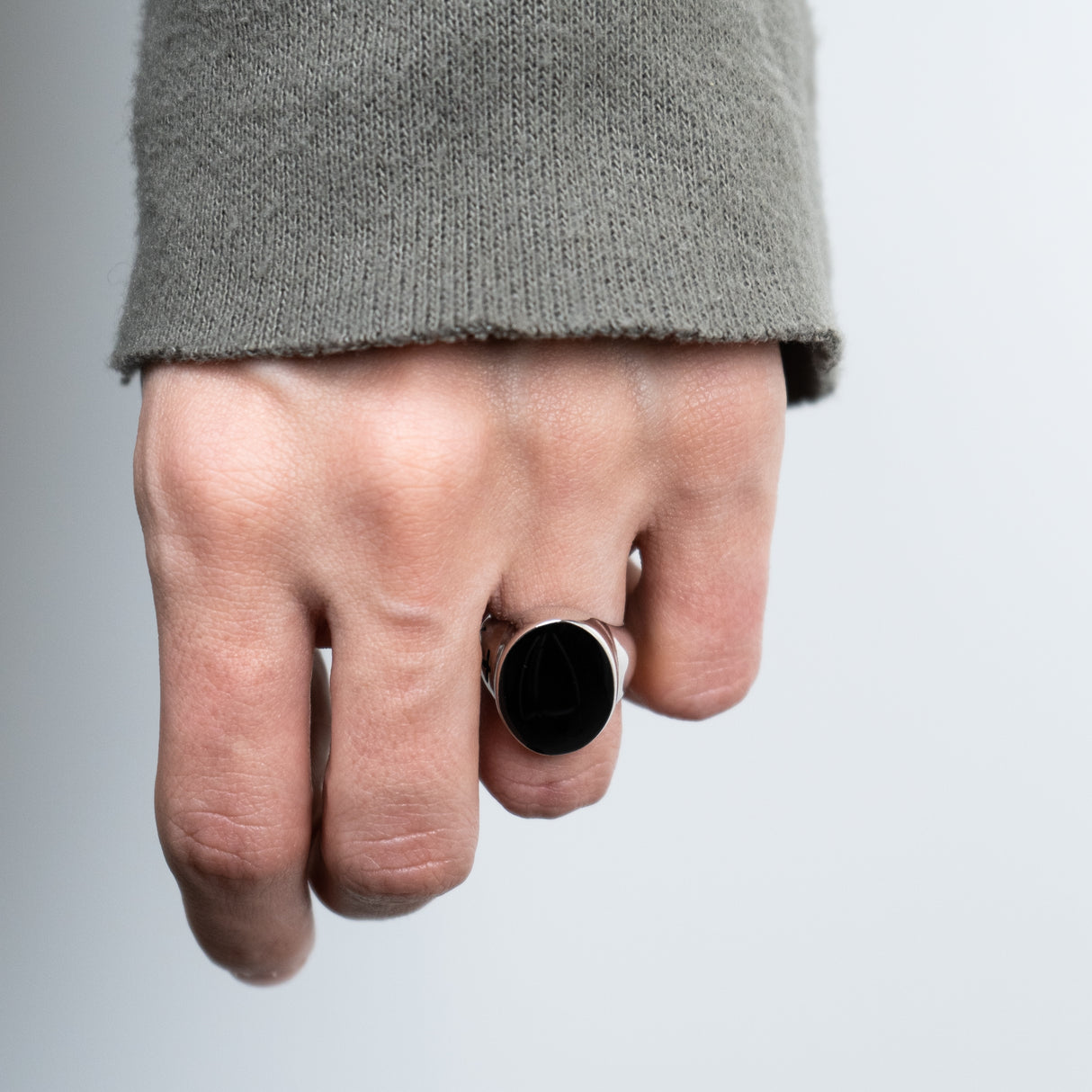 Anello Ovale Argento925 con smalto