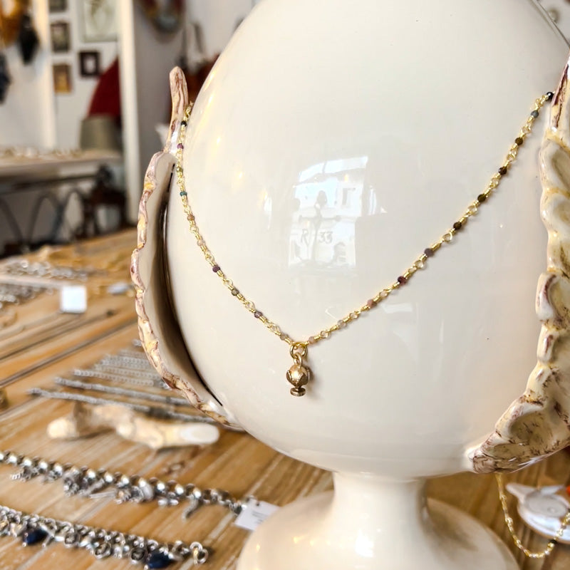 COLLANA ROSARIO TORMALINA