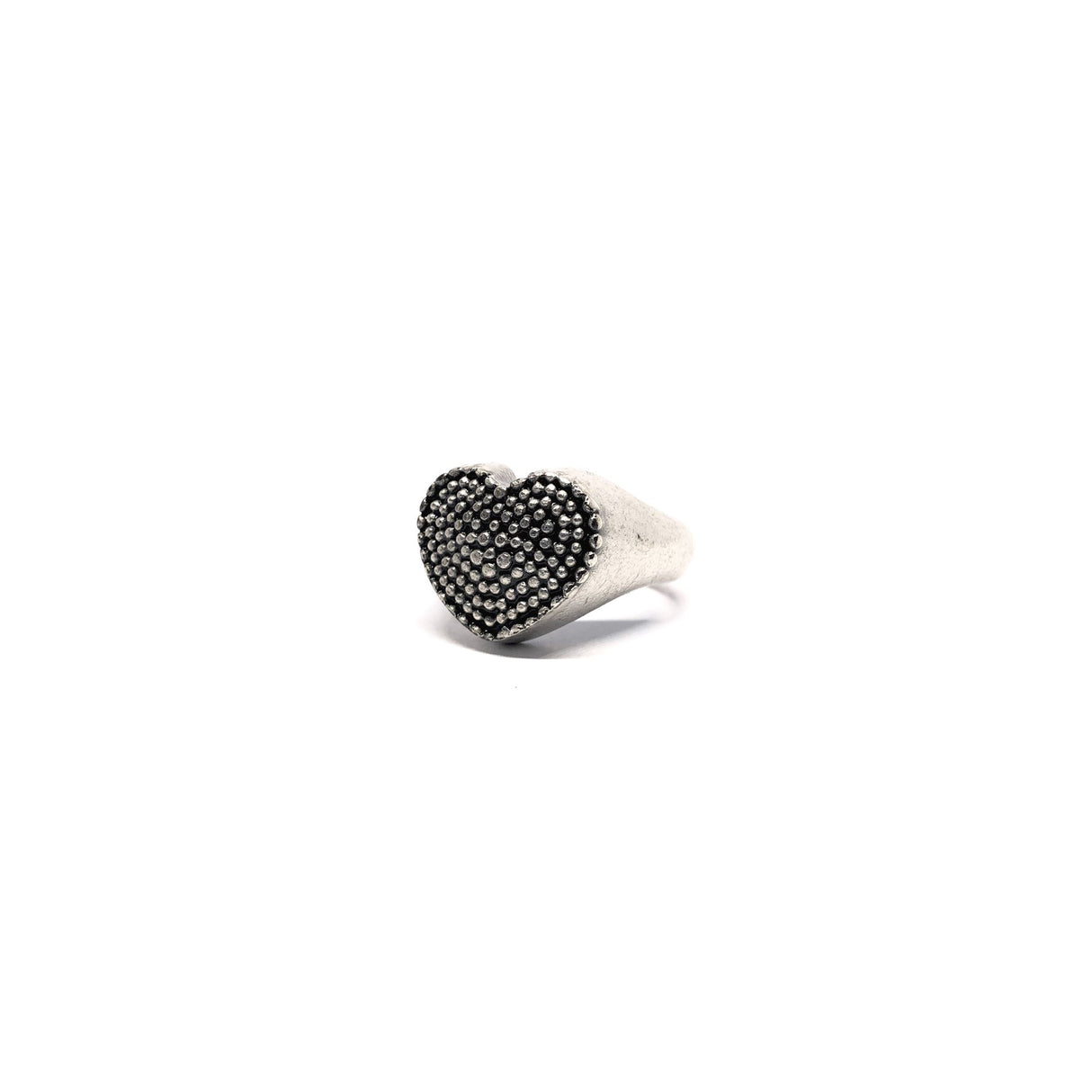 Anello Cuore puntinato