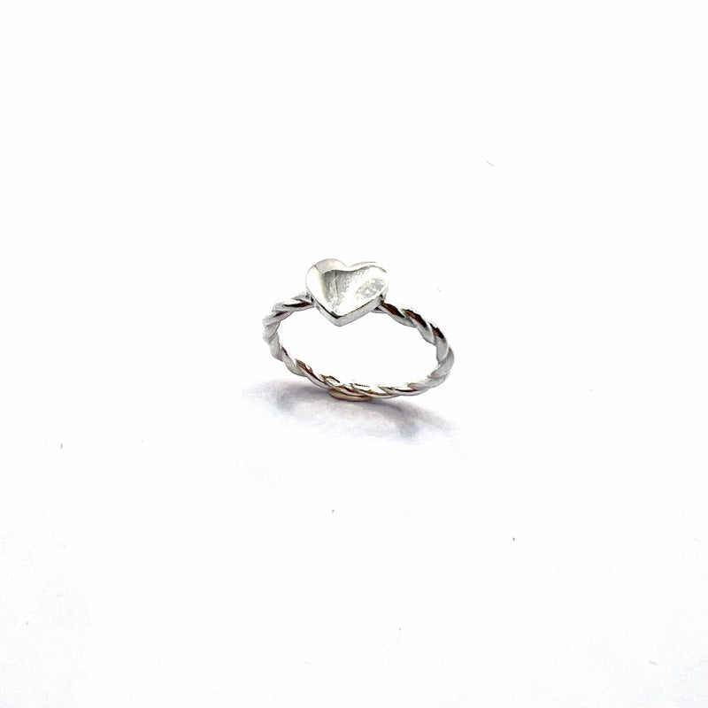 Anello Torcione Cuore Argento925