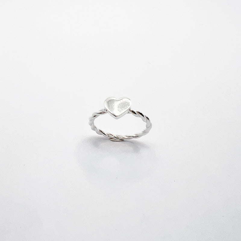 Anello Torcione Cuore Argento925